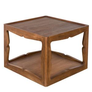 Kabbal Side Table, Low-Blue Hand Home