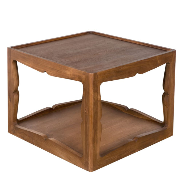 Kabbal Side Table, Low-Blue Hand Home