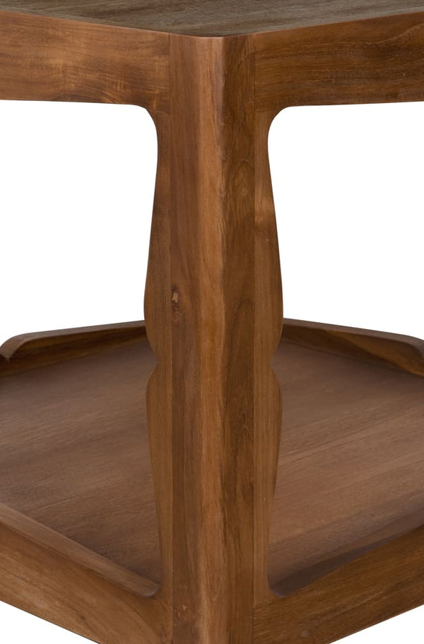 Kabbal Side Table, Low-Blue Hand Home