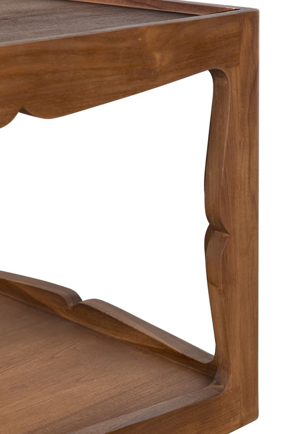 Kabbal Side Table, Low-Blue Hand Home