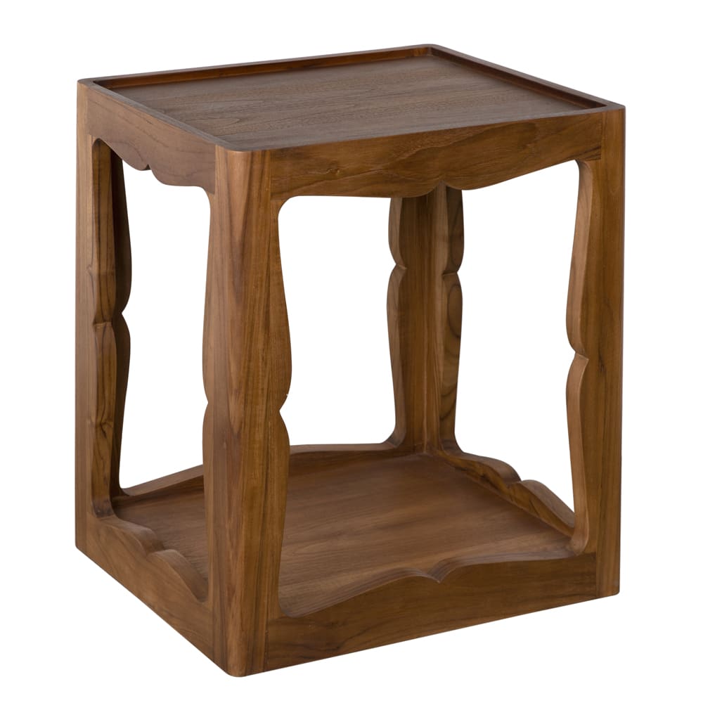 Kabbal Side Table, Tall-Blue Hand Home