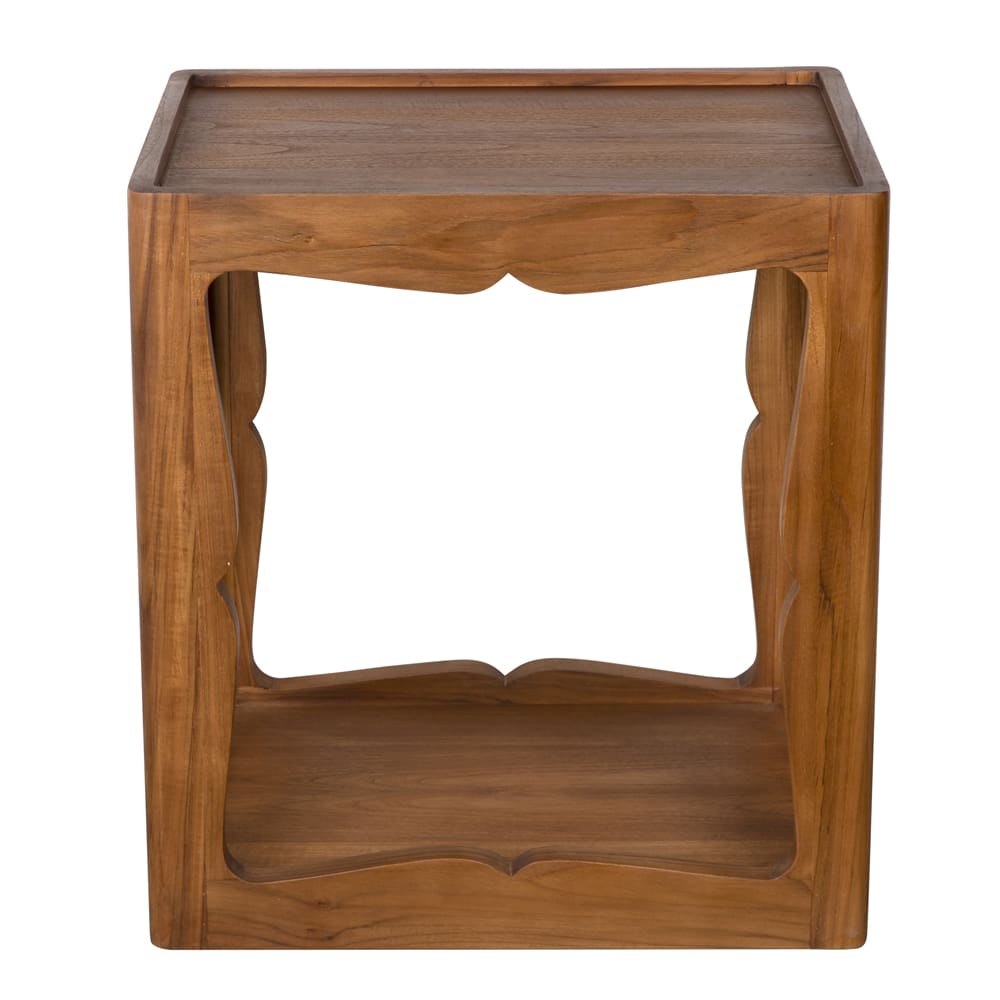 Kabbal Side Table, Tall-Blue Hand Home