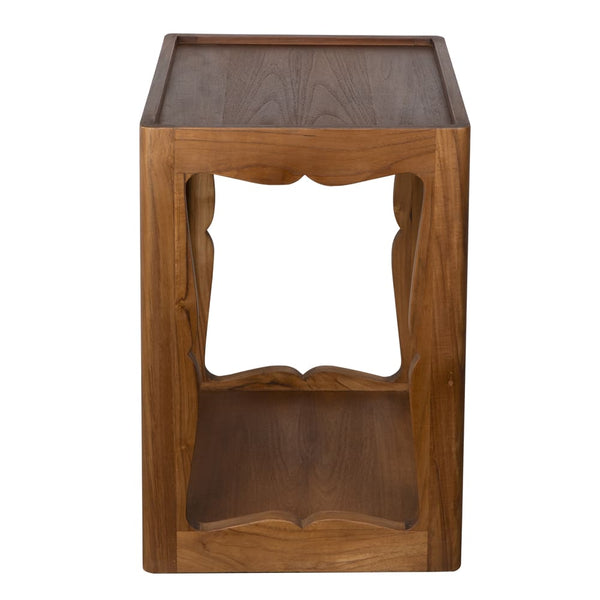 Kabbal Side Table, Tall-Blue Hand Home