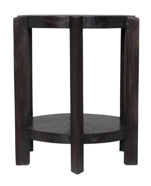 Yuhuda Small Side Table, Sombre Finish by Noir-Blue Hand Home