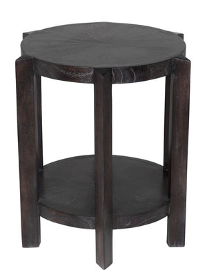 Yuhuda Small Side Table, Sombre Finish by Noir-Blue Hand Home