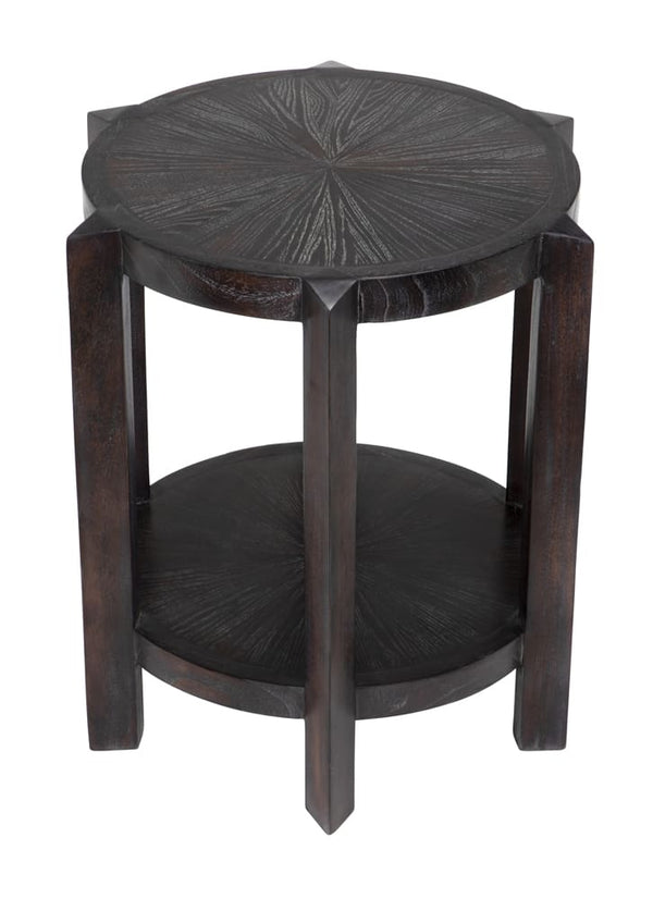 Yuhuda Small Side Table, Sombre Finish by Noir-Blue Hand Home