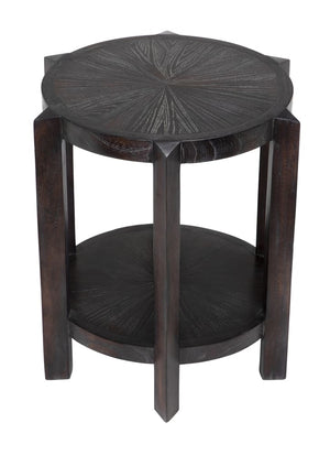 Yuhuda Small Side Table, Sombre Finish by Noir-Blue Hand Home