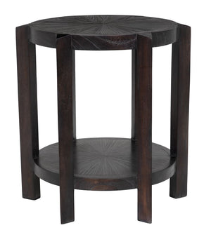 Yuhuda Small Side Table, Sombre Finish by Noir-Blue Hand Home