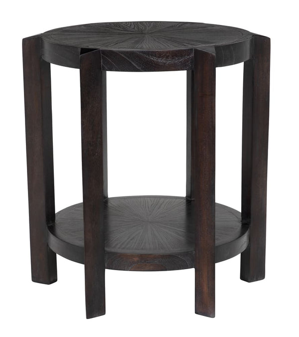 Yuhuda Small Side Table, Sombre Finish by Noir-Blue Hand Home