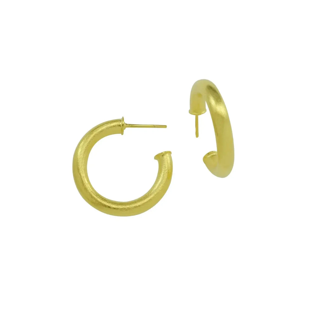 Yael Hoop Earrings-Blue Hand Home
