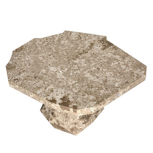 Rind Table, White Marble by Noir-Blue Hand Home