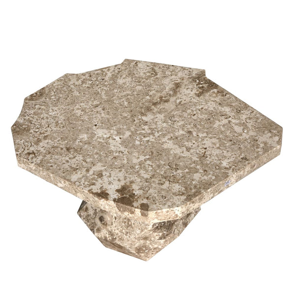Rind Table, White Marble by Noir-Blue Hand Home