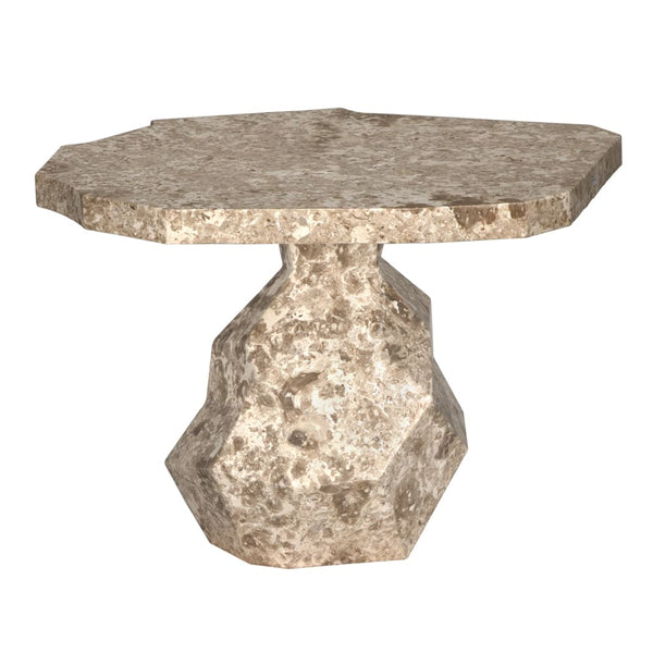 Rind Table, White Marble by Noir-Blue Hand Home