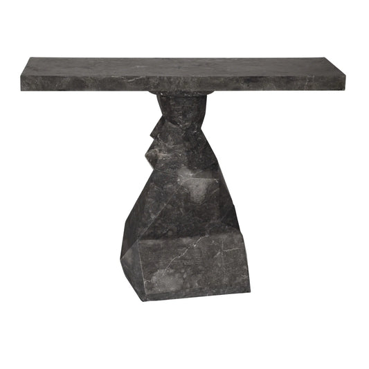 Tilden Console, Black Marble by Noir-Blue Hand Home
