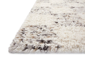 Angela Rose x Loloi Amira Rugs - Ivory / Granite-Blue Hand Home