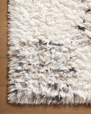 Angela Rose x Loloi Amira Rugs - Ivory / Granite-Blue Hand Home