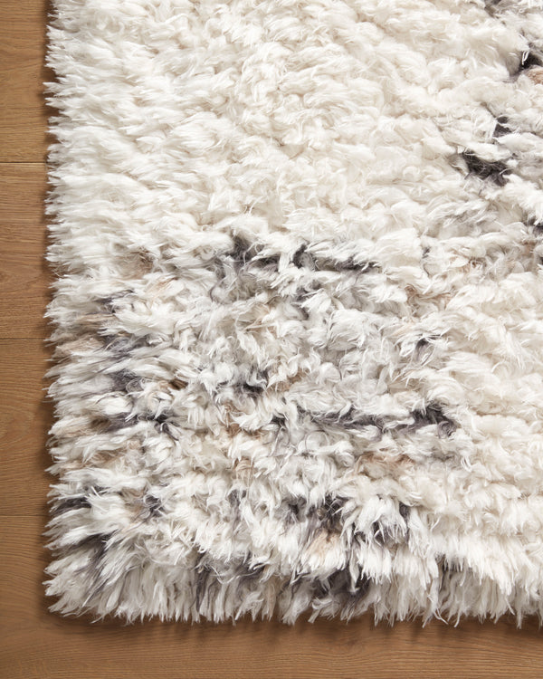 Angela Rose x Loloi Amira Rugs - Ivory / Granite-Blue Hand Home