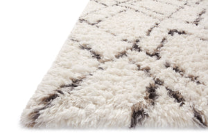 Angela Rose x Loloi Amira Rugs - Ivory / Bark-Blue Hand Home