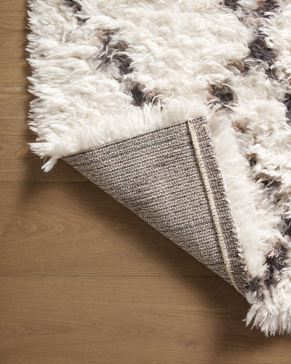 Angela Rose x Loloi Amira Rugs - Ivory / Bark-Blue Hand Home