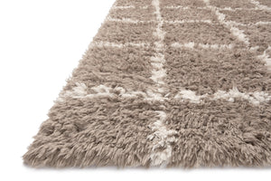 Angela Rose x Loloi Amira Rugs - Khaki / Ivory-Blue Hand Home