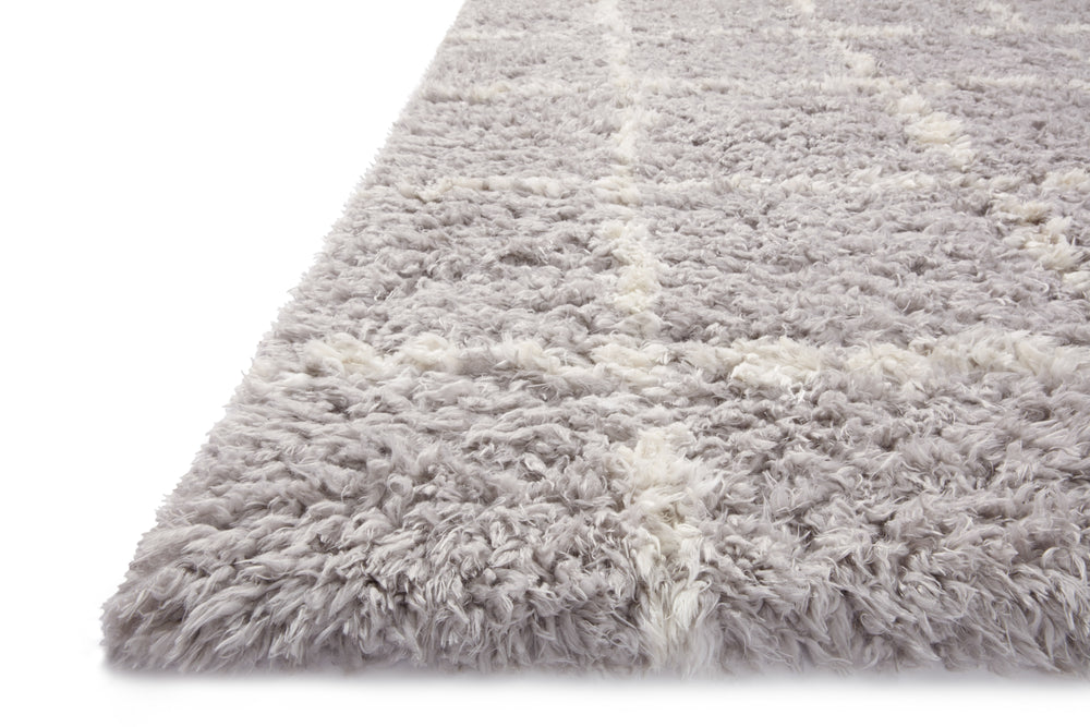 Angela Rose x Loloi Amira Rugs - Silver / Ivory-Blue Hand Home