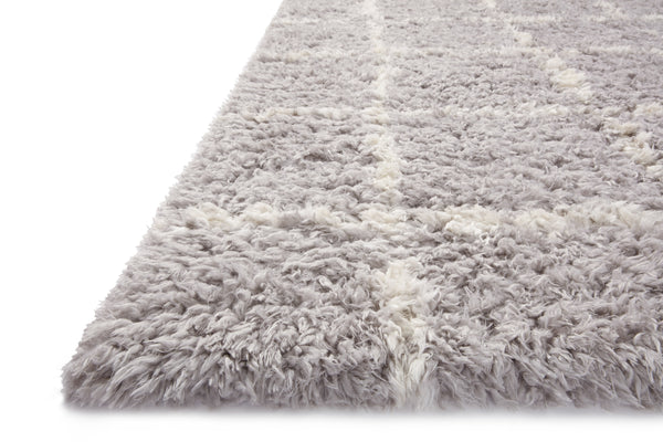 Angela Rose x Loloi Amira Rugs - Silver / Ivory-Blue Hand Home