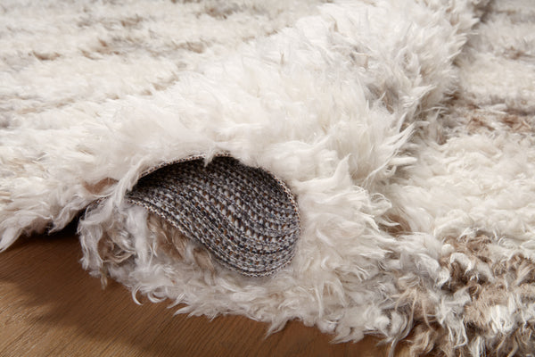 Angela Rose x Loloi Amira Rugs - Ivory / Pebble-Blue Hand Home