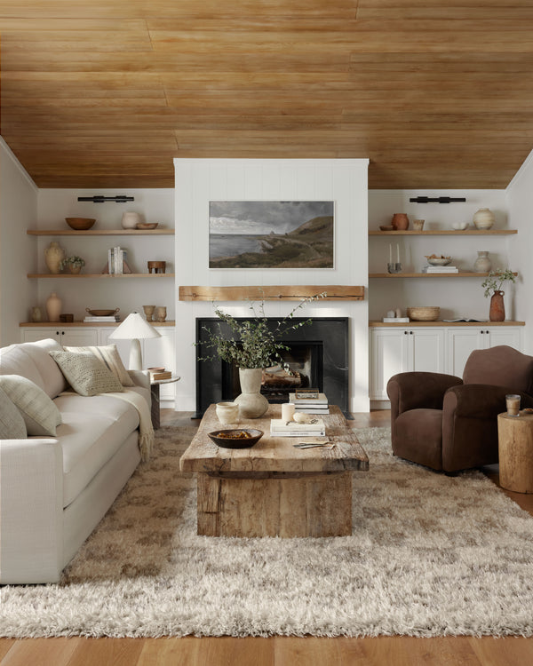 Angela Rose x Loloi Amira Rugs - Ivory / Pebble-Blue Hand Home