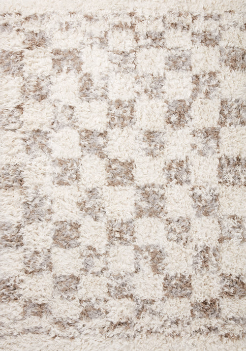 Angela Rose x Loloi Amira Rugs - Ivory / Pebble-Blue Hand Home