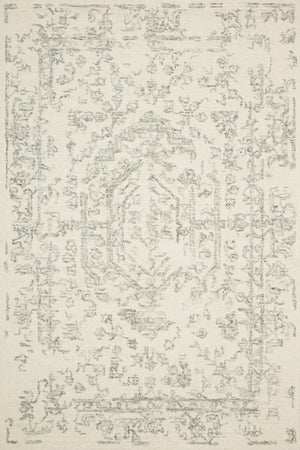 Magnolia Home by Joanna Gaines x Loloi Annie Rug - White / Grey-Blue Hand Home