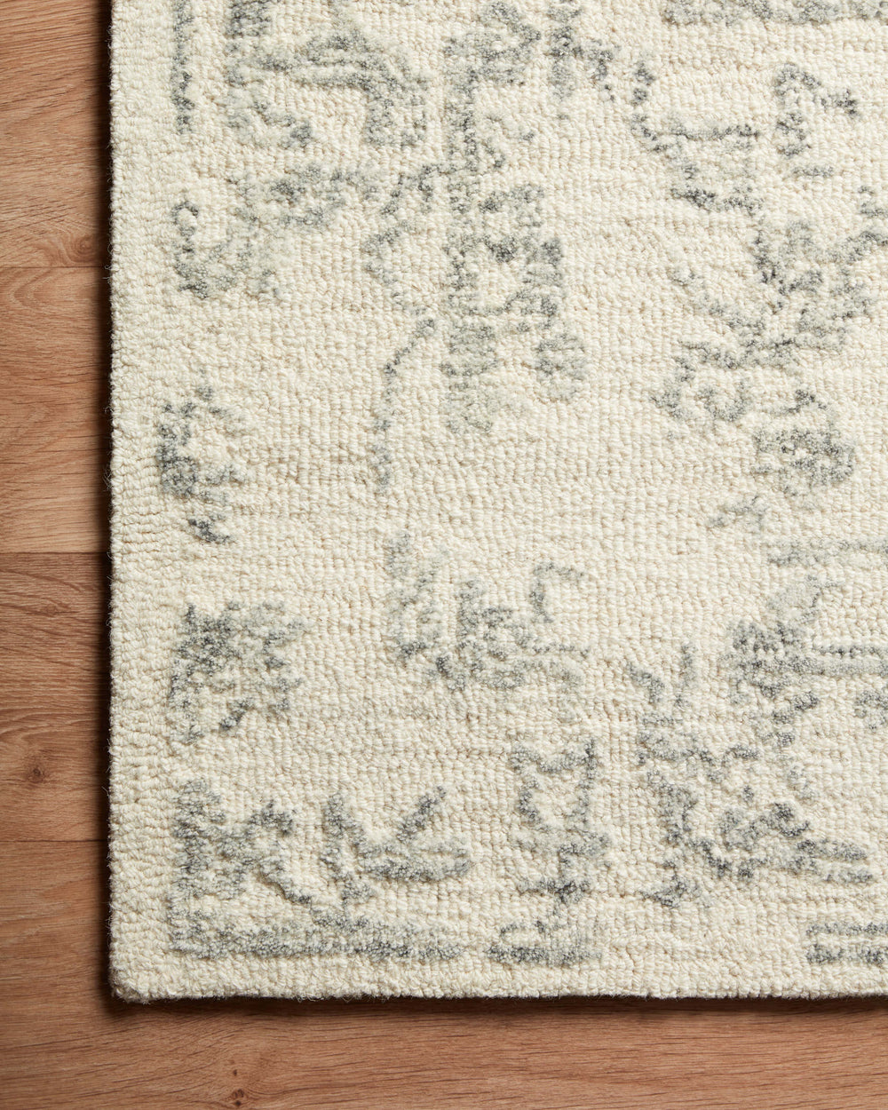 Magnolia Home by Joanna Gaines x Loloi Annie Rug - White / Grey-Blue Hand Home