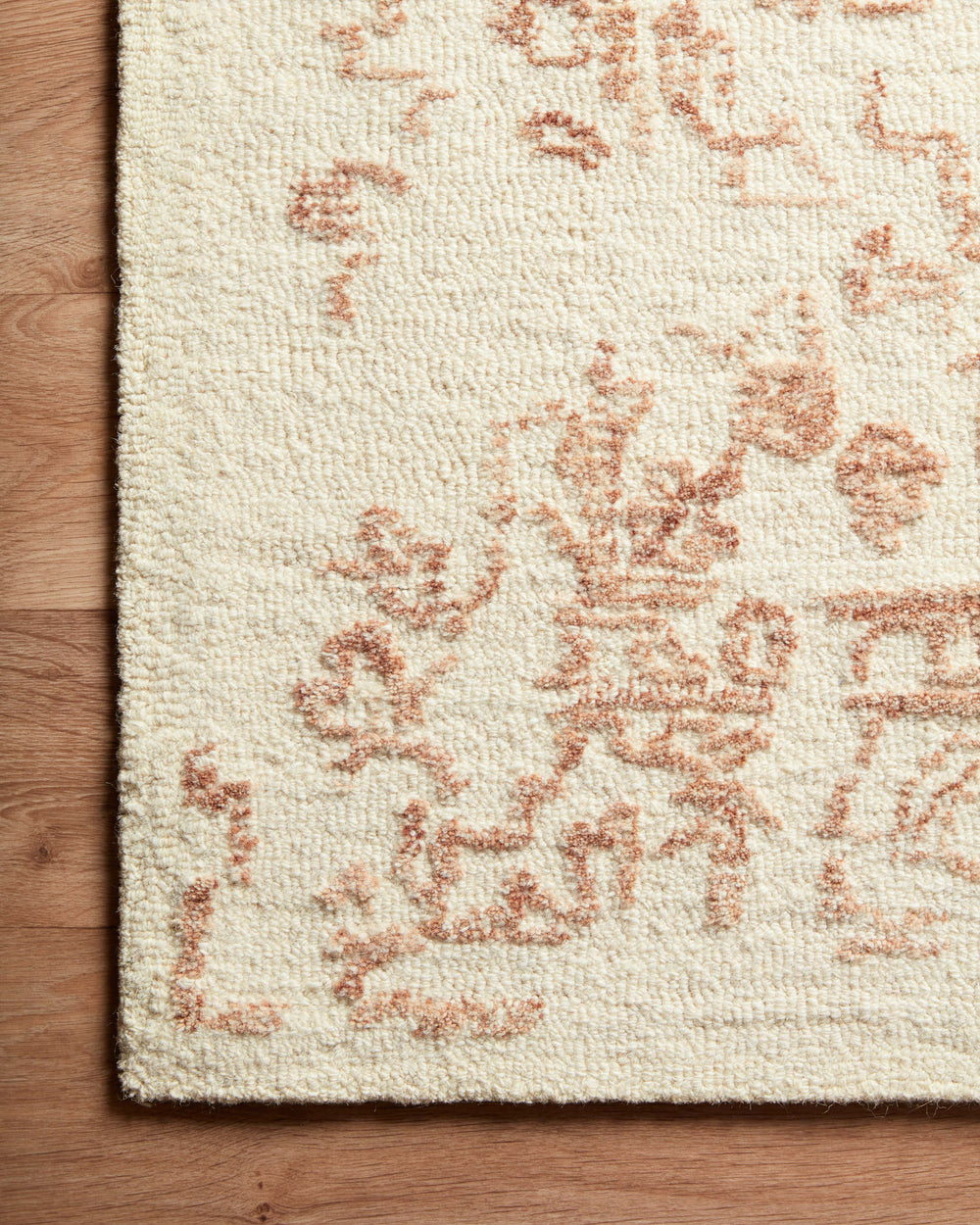 Magnolia Home by Joanna Gaines x Loloi Annie Rug - White / Rust-Blue Hand Home