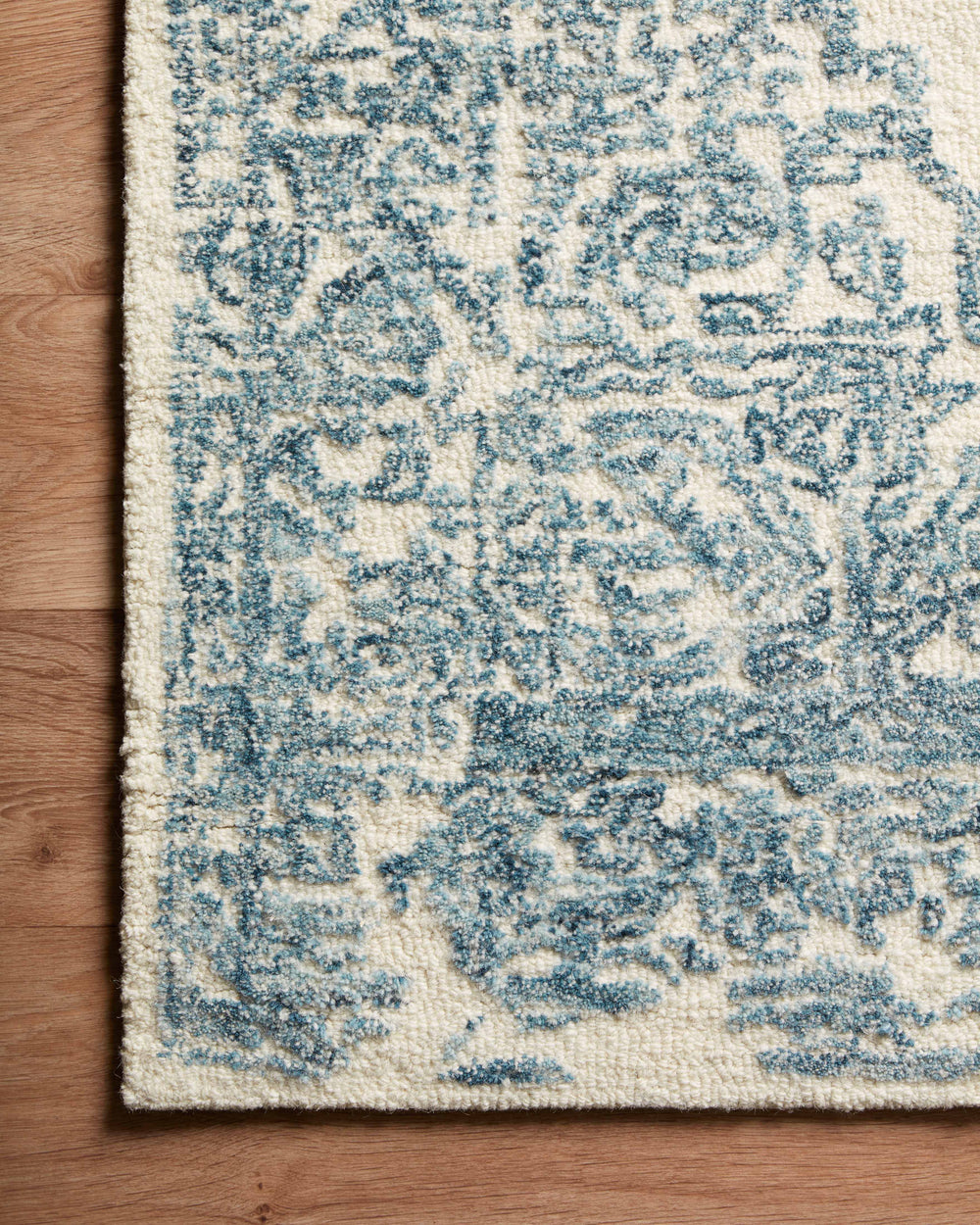 Magnolia Home by Joanna Gaines x Loloi Annie Rug - White / Blue-Blue Hand Home