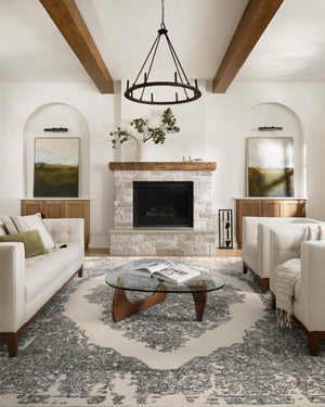 Magnolia Home by Joanna Gaines x Loloi Annie Rug - White / Black-Blue Hand Home