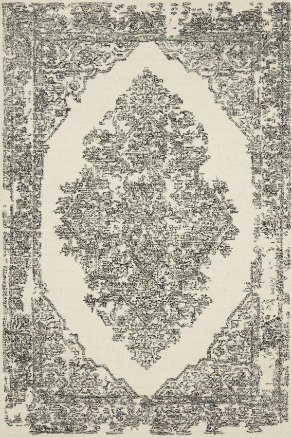 Magnolia Home by Joanna Gaines x Loloi Annie Rug - White / Black-Blue Hand Home
