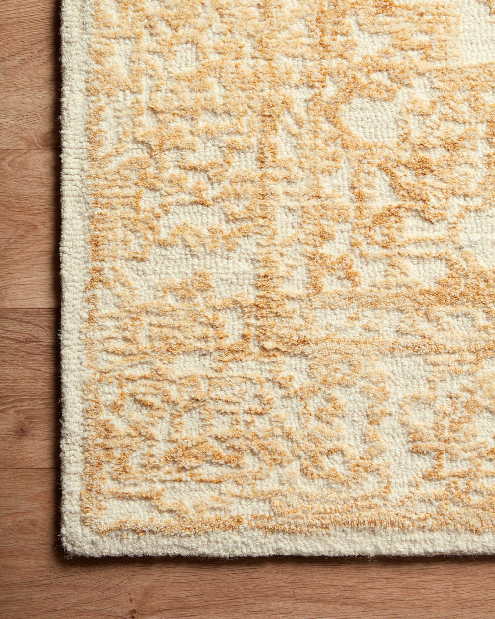 Magnolia Home by Joanna Gaines x Loloi Annie Rug - White / Gold-Blue Hand Home