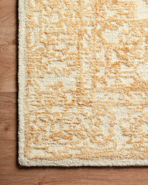 Magnolia Home by Joanna Gaines x Loloi Annie Rug - White / Gold-Blue Hand Home