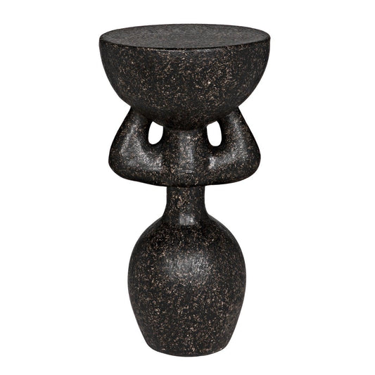 African Side Table-Noir Furniture-Blue Hand Home
