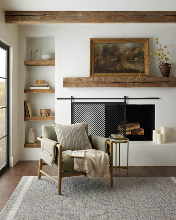 Magnolia Home by Joanna Gaines x Loloi Ashby Rug - Slate / Ivory-Blue Hand Home