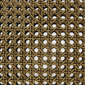 Bramble Aldgate Dining Chair in Matt Teak Brown w/ Thames Natural Performance Fabric w/ Rattan Glaze Back-Bramble-Blue Hand Home