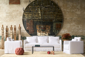 Anderson Modern Sofa: Generous Single Bench Seat, Rounded Arms, Versatile Comfort