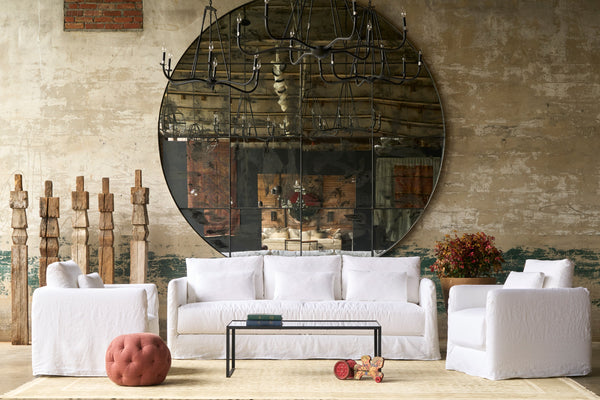 Anderson Modern Sofa: Generous Single Bench Seat, Rounded Arms, Versatile Comfort
