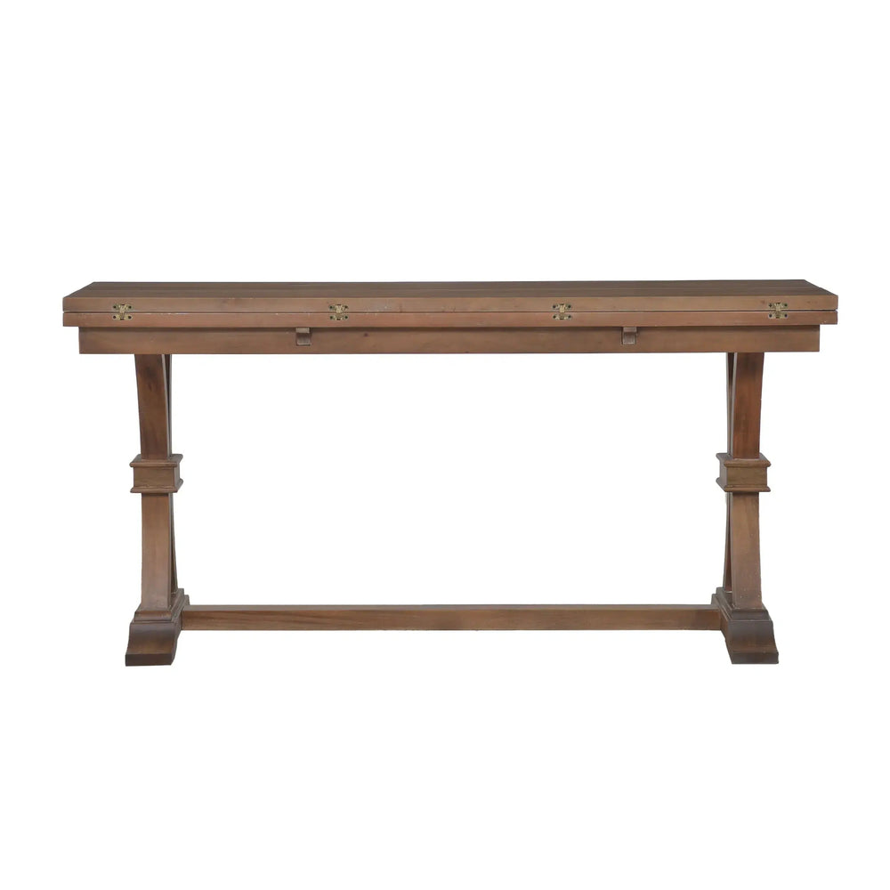 Bramble Archer Folding Top Sofa Table In Straw Wash-Bramble-Blue Hand Home