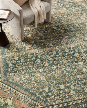 Magnolia Home by Joanna Gaines x Loloi Banks Rug - Denim / Clay-Blue Hand Home