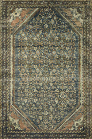 Magnolia Home by Joanna Gaines x Loloi Banks Rug - Denim / Clay-Blue Hand Home