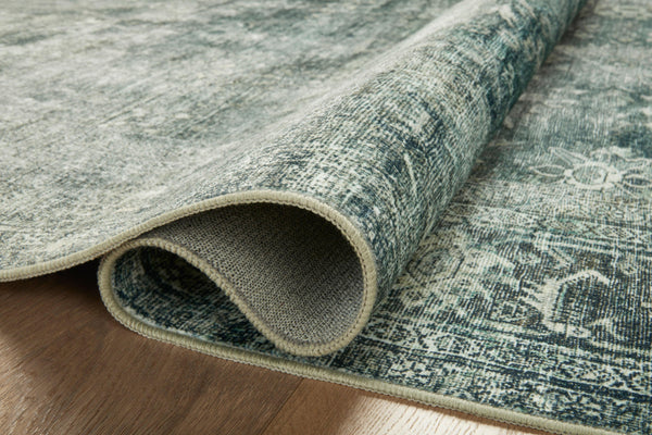 Magnolia Home by Joanna Gaines x Loloi Banks Rug - Blue / Lagoon-Blue Hand Home