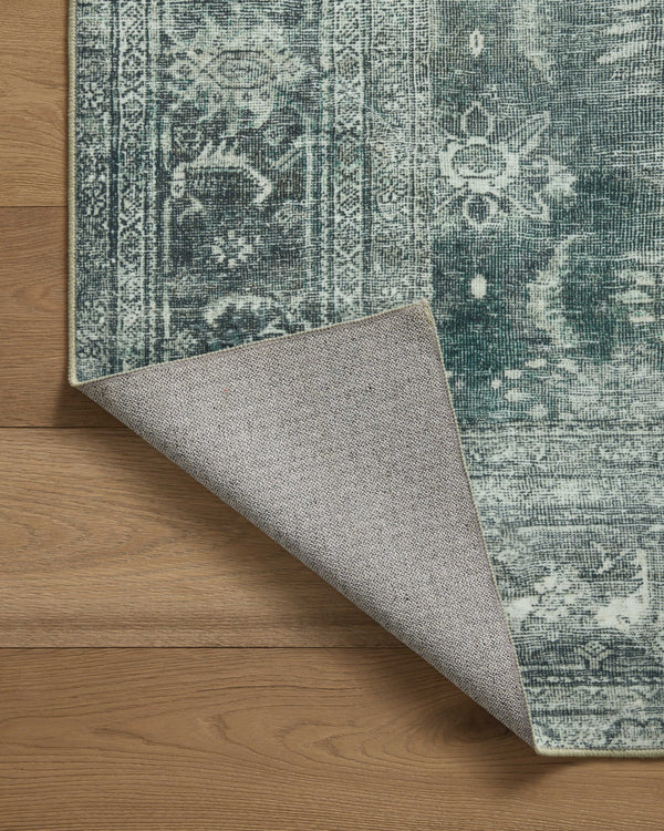 Magnolia Home by Joanna Gaines x Loloi Banks Rug - Blue / Lagoon-Blue Hand Home