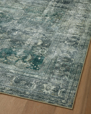 Magnolia Home by Joanna Gaines x Loloi Banks Rug - Blue / Lagoon-Blue Hand Home