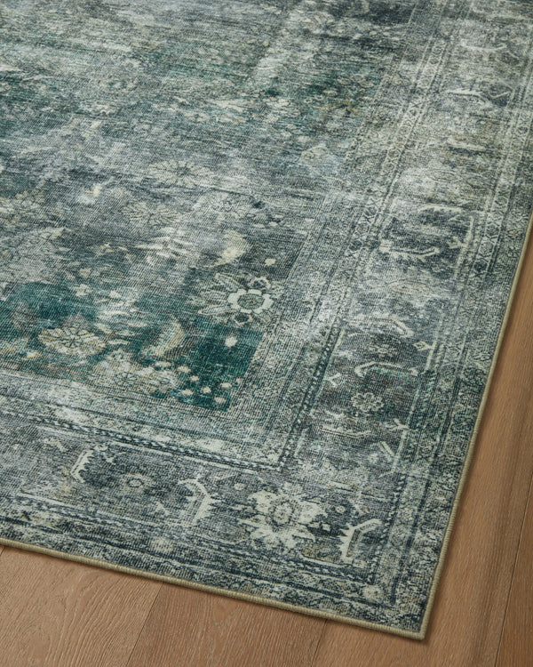 Magnolia Home by Joanna Gaines x Loloi Banks Rug - Blue / Lagoon-Blue Hand Home