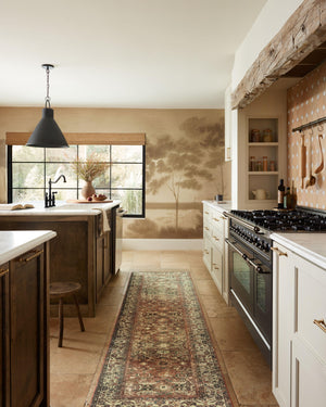 Magnolia Home by Joanna Gaines x Loloi Banks Rug - Brick / Ivory-Blue Hand Home